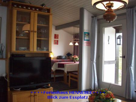 FERIENHAUS HENNESEE  / Sauerland   Wohn-Essbereich