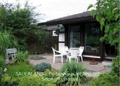  FERIENHAUS HENNESEE / Sauerland   Terrasse