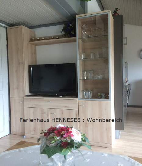 Wohnraum  Ferienhaus HENNESEE FEWO  Sauerland Ferienpark Feriendorf